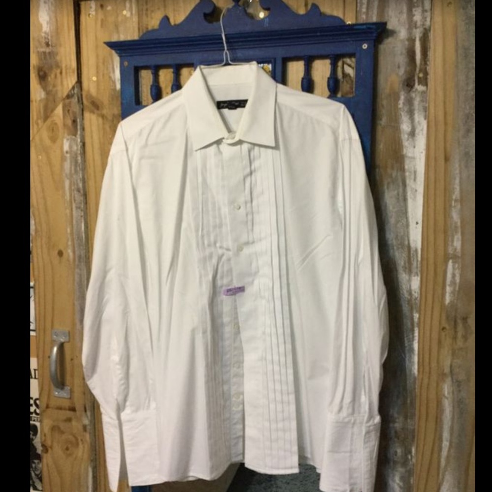 Joseph & Feiss Tuxedo French Cuff shirt 17 1/2” 34/35